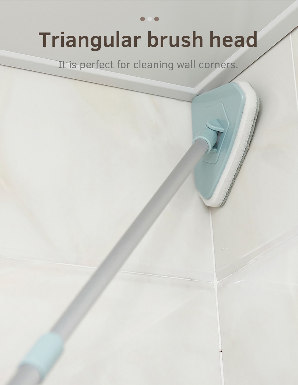 Telescopic Bathtub Brush Window Glass Scrubber-5